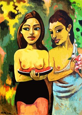 Two Tahitian Women