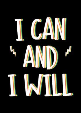 I CAN and I WILL