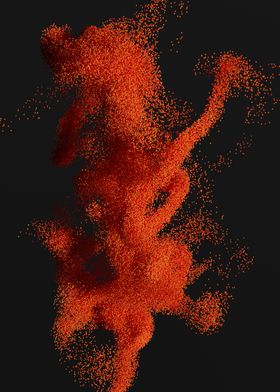 Dancing Woman of Particles