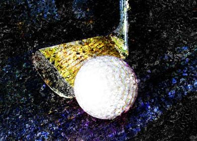 Golf art print w 24