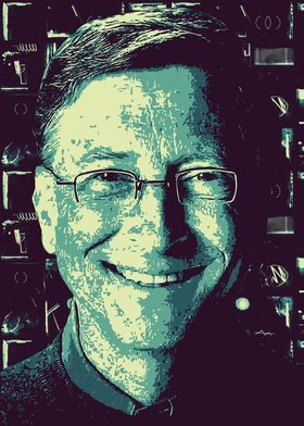 Bill Gate Artwork Style