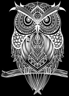 Decorative Owl  White