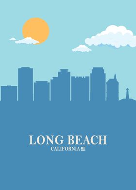 long beach City Skyline bl