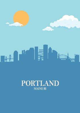 portland city Skyline