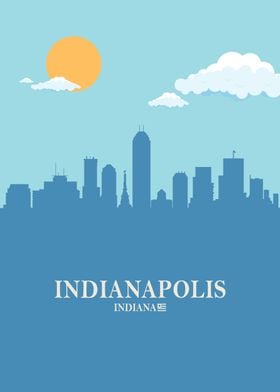 indianapolis city Skyline