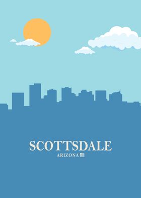 scottsdale City Skyline bl