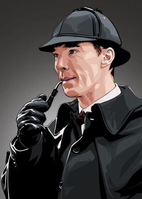 Sherlock Holmes Vexel Art