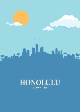 honolulu city Skyline