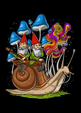 Trippy Mushrooms Gnomes