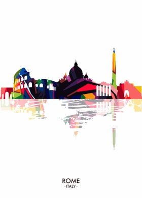 Rome wpap skyline city