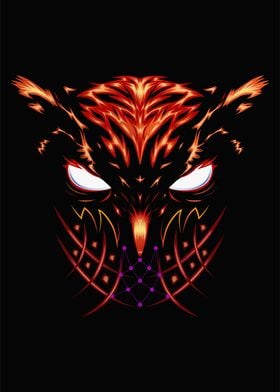 vector fire owl logo