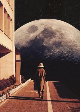 Trip to moon collage