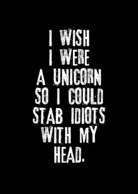 Rude Funny Quotes Unicorn