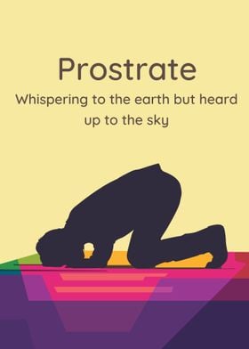 Prostrate to God popart