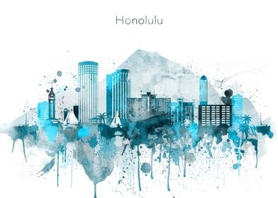 Honolulu Hawaii Skyline