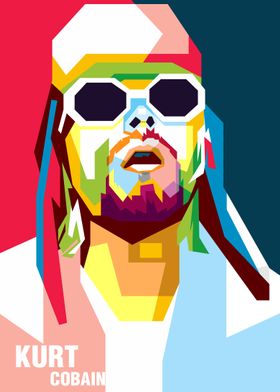 KURT CAP POPART POSTER