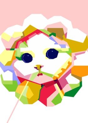 CUTE CAT POPART POSTER