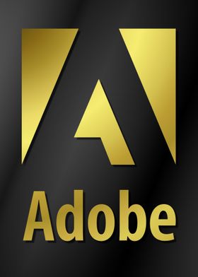 Adobe logo gold