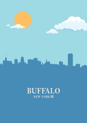 Buffalo City Skyline