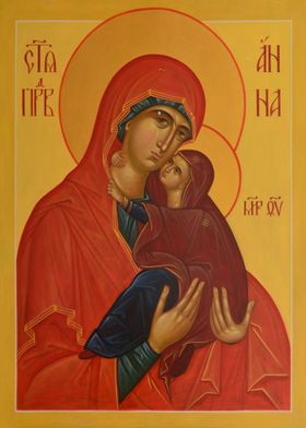 Red Theotokus with Child