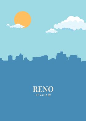 Reno City Skyline
