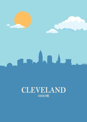 Cleveland City Skyline
