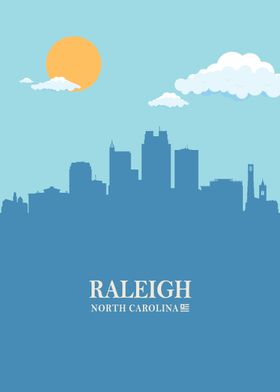 Raleigh City Skyline