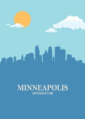 Minneapolis City Skyline