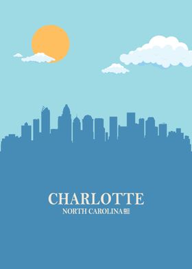 Charlotte City Skyline