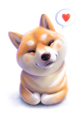 Cute Shiba Dog 
