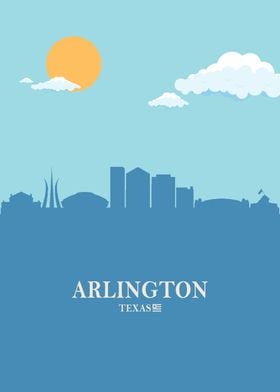 Arlington City Skyline