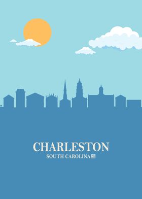 Charleston City Skyline
