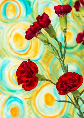 Red carnations