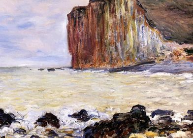 Claude Monet sea and rock