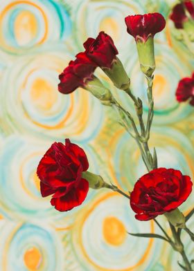 Red carnations