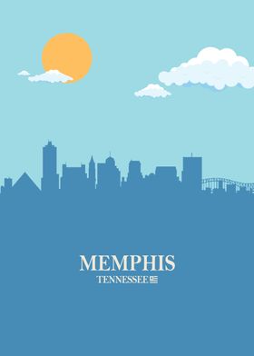 Memphis City Skyline