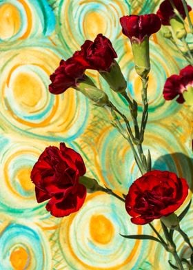 Red carnations