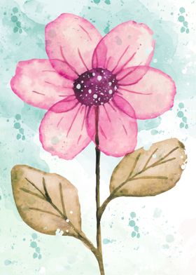 watercolor flower 1
