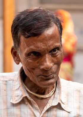 Smiling Indian man