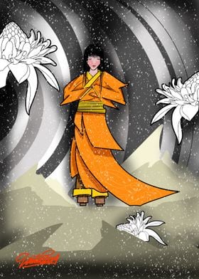 Orange geisha