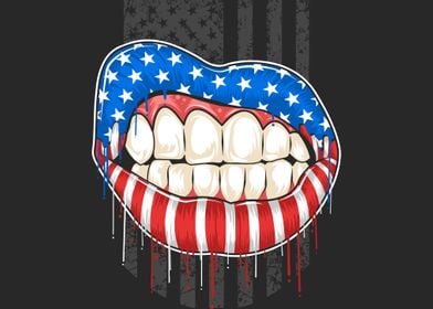 American Lips Flag
