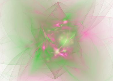 Folds in Green and Pink