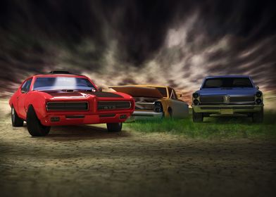 Three Pontiac GTOs drama