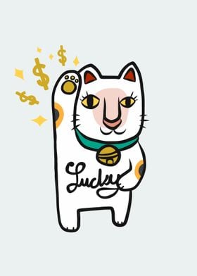 faissal thomas - Lucky cat Maneki-neko