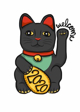 Black Maneki Neko 2020