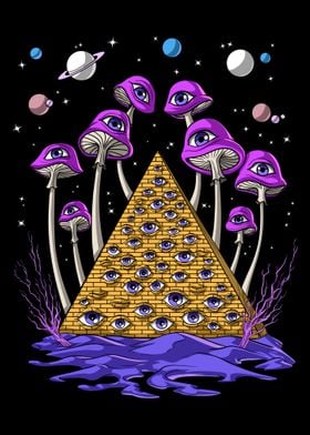 Trippy Psychedelic Pyramid