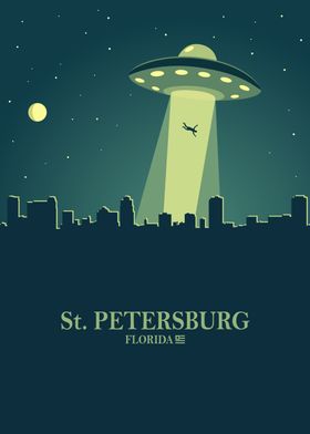 St Petersburg Skyline Ufo