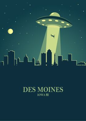 Des Moines Skyline Ufo