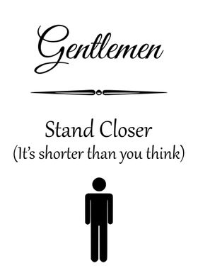 GENTLEMEN Funny Bathroom