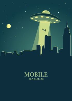 Mobile City Skyline Ufo